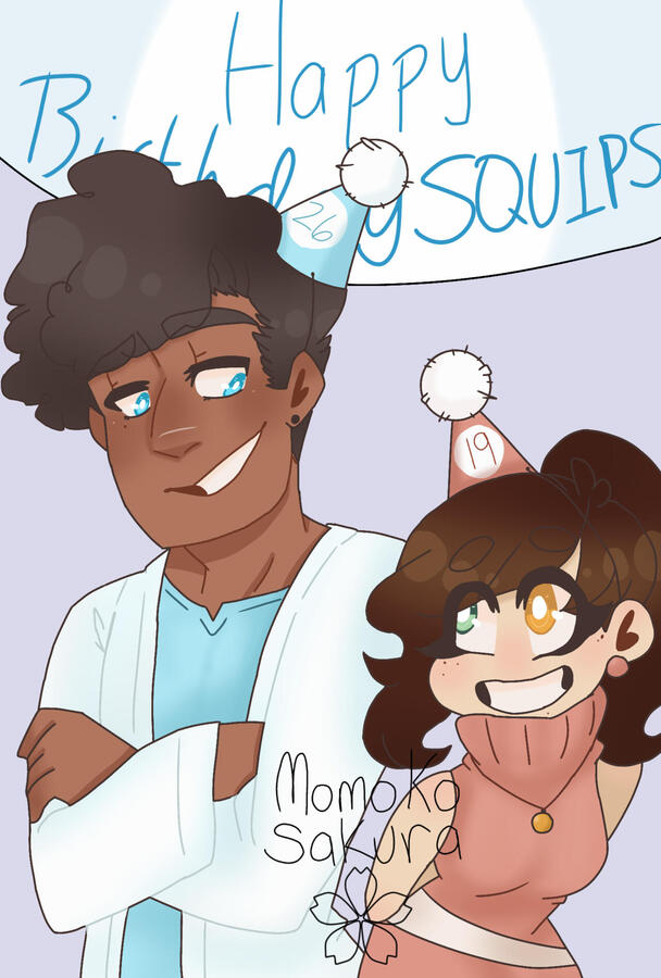 Bday art for Momo&amp;Hayden [05/16]